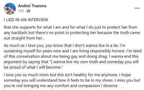 Andrei Trazona Speaks On Fall Out With His Mother Sexbomb .